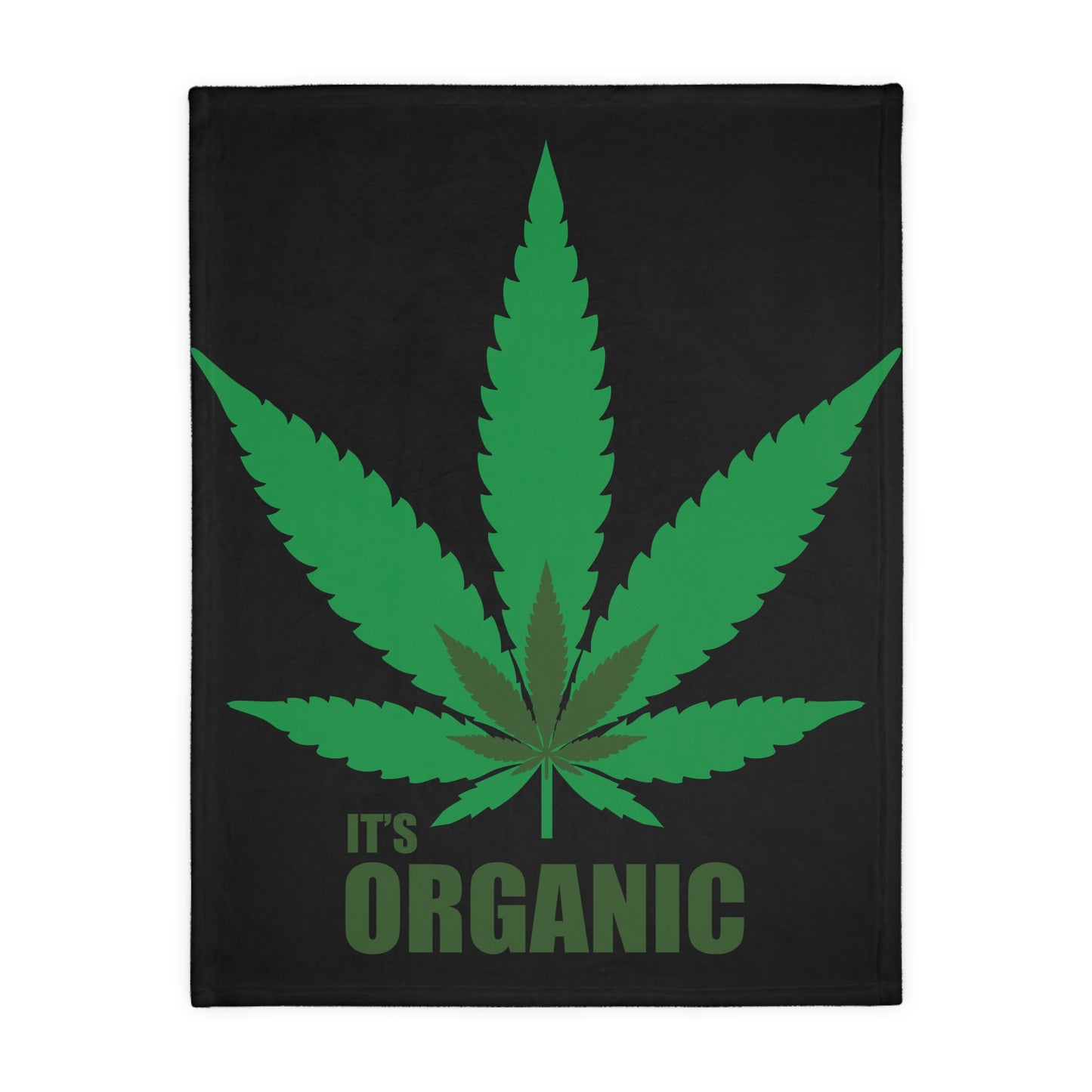 It's organic Velveteen Microfiber Blanket (Two-sided print)