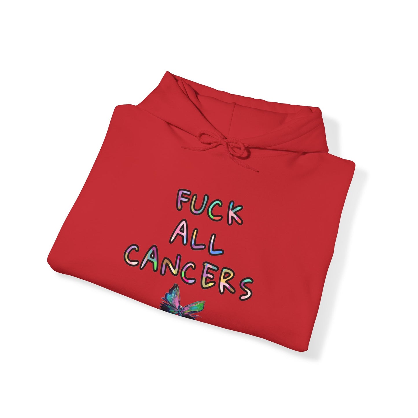 Fuck ALL cancers Unisex Heavy Blend™ Hooded Sweatshirt