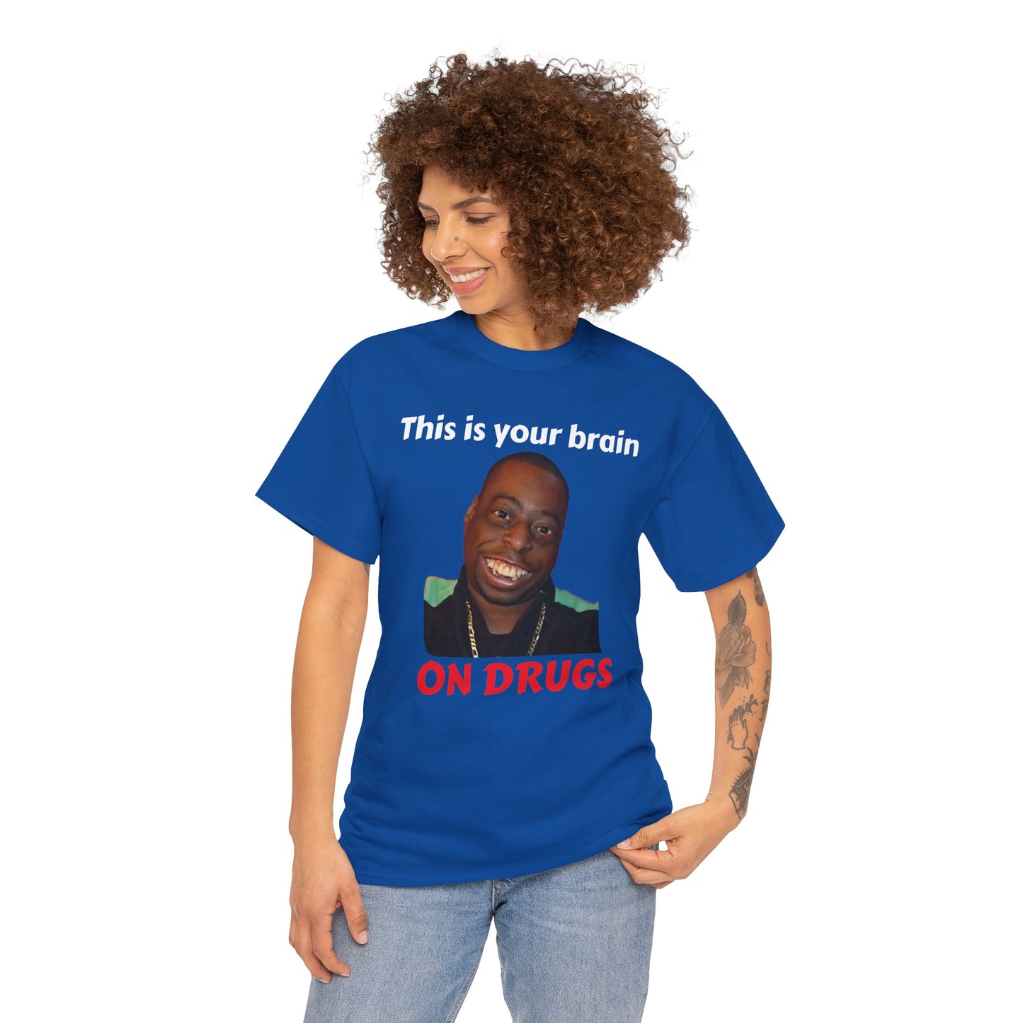 This is your brain on drugs Unisex Heavy Cotton Tee