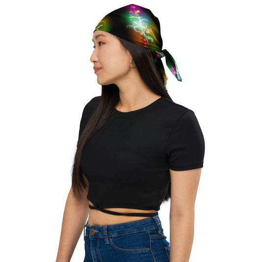 All-over floral print bandana