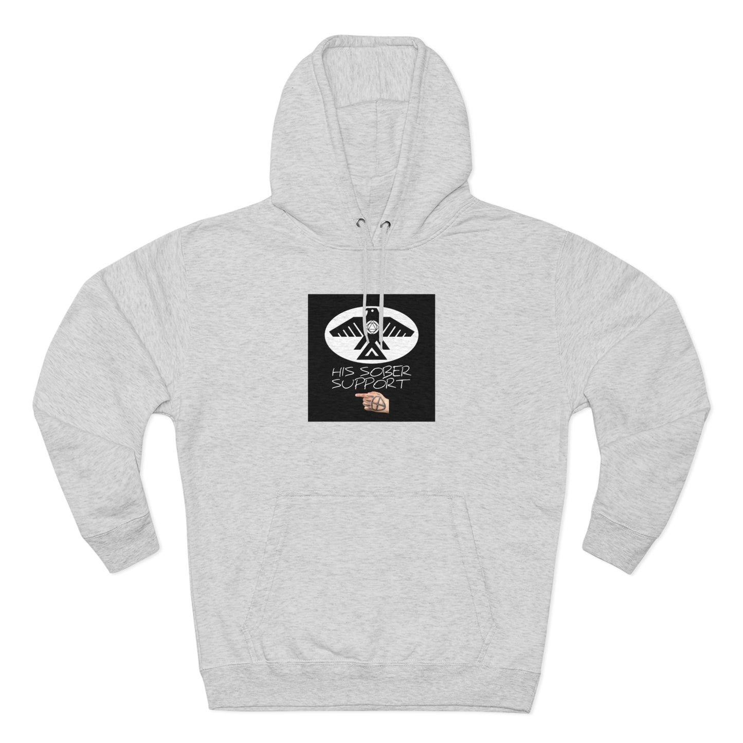 (His Sober Support) Unisex Premium Pullover Hoodie