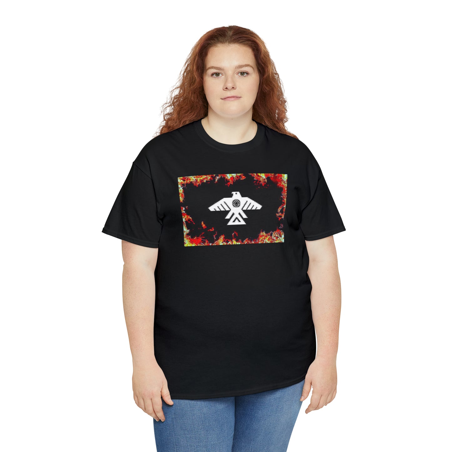 Unisex (Through the flames Recovery Thunderbird) Heavy Cotton Tee