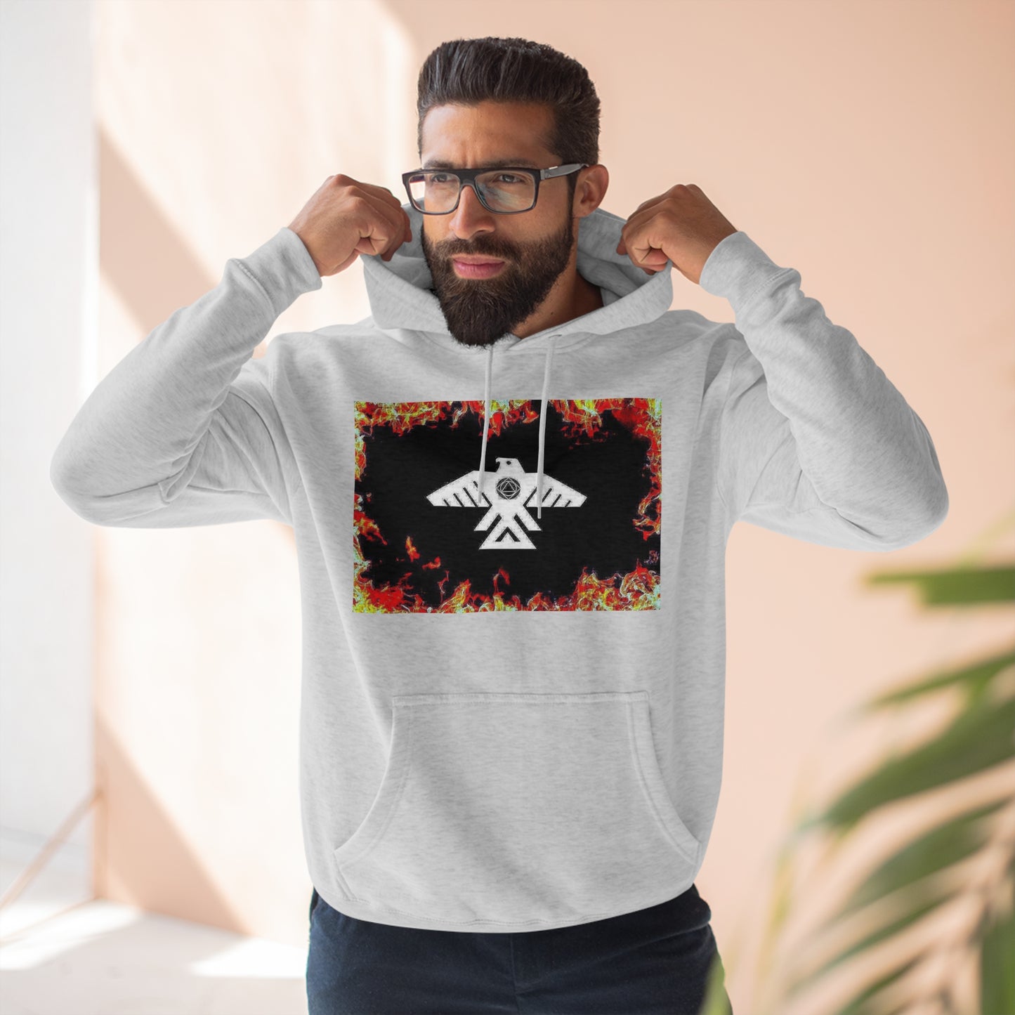 (Through The Flames Recovery Thunderbird) Unisex Premium Pullover Hoodie