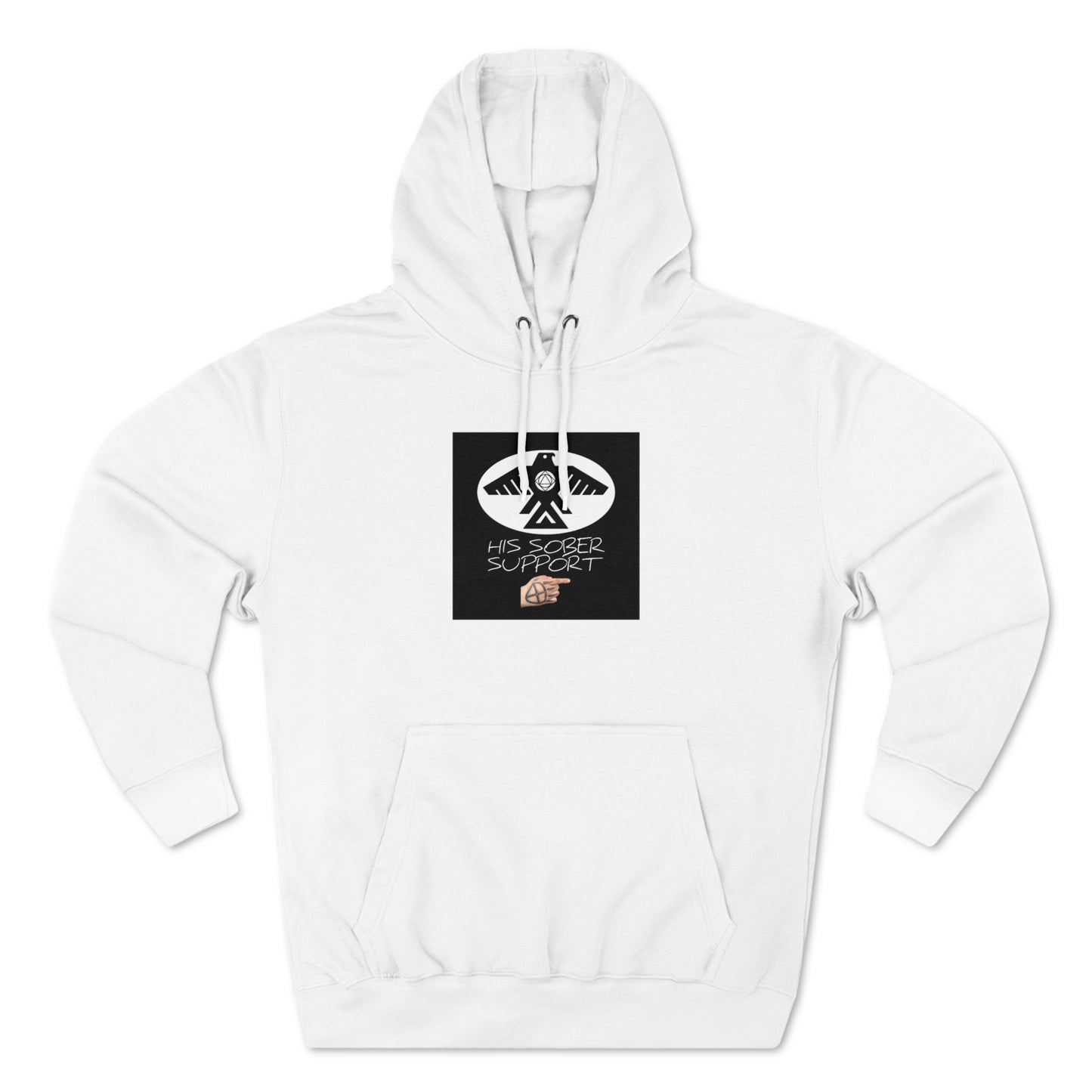 (His Sober Support) Unisex Premium Pullover Hoodie