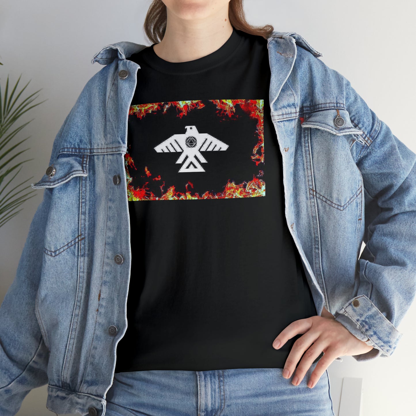 Unisex (Through the flames Recovery Thunderbird) Heavy Cotton Tee