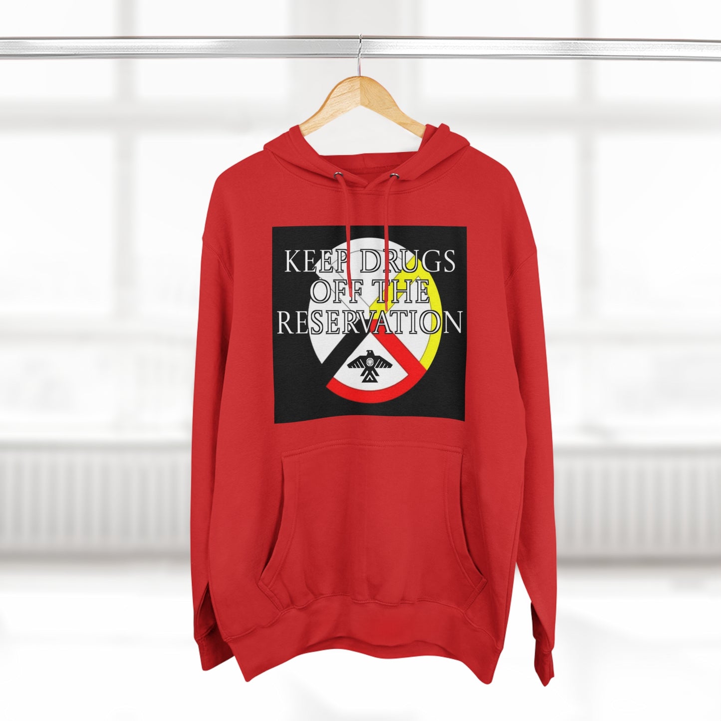 (Keep drugs off the Rez) Unisex Premium Pullover Hoodie