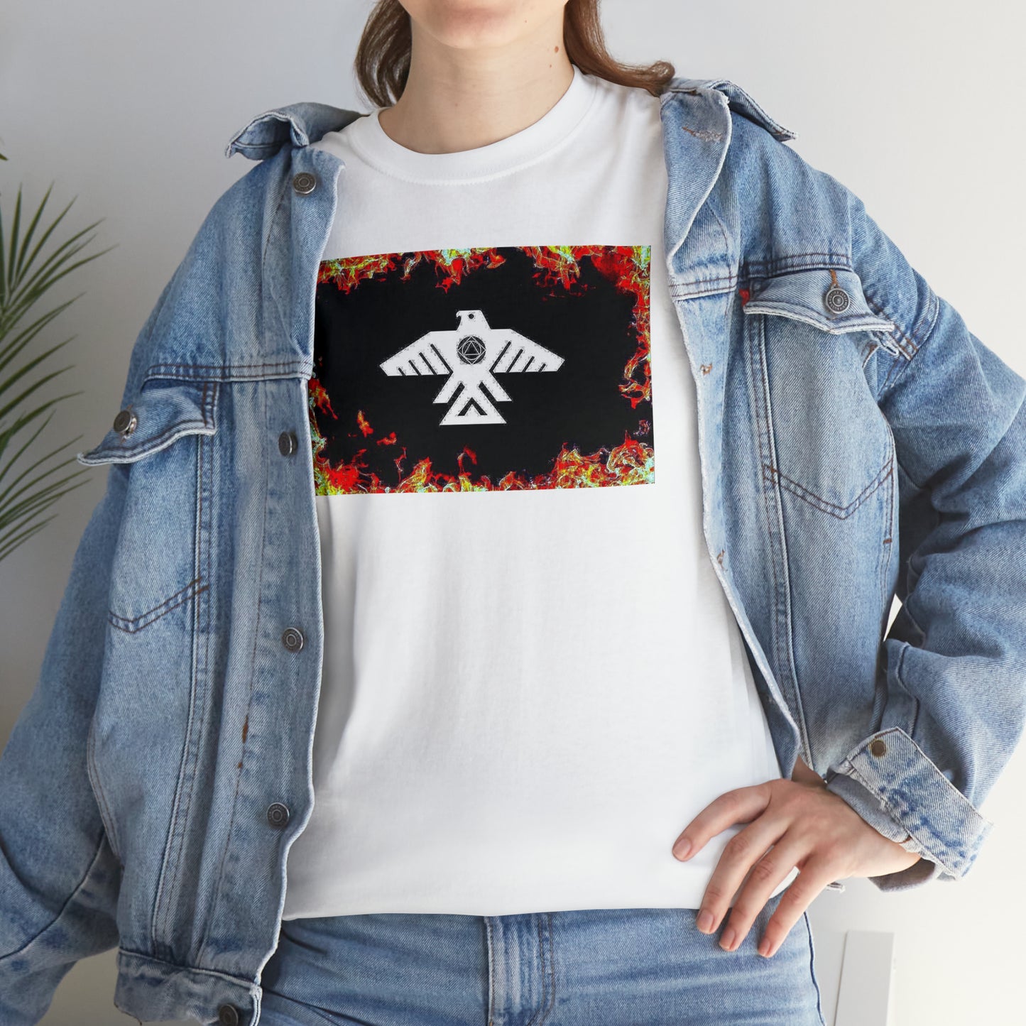 Unisex (Through the flames Recovery Thunderbird) Heavy Cotton Tee