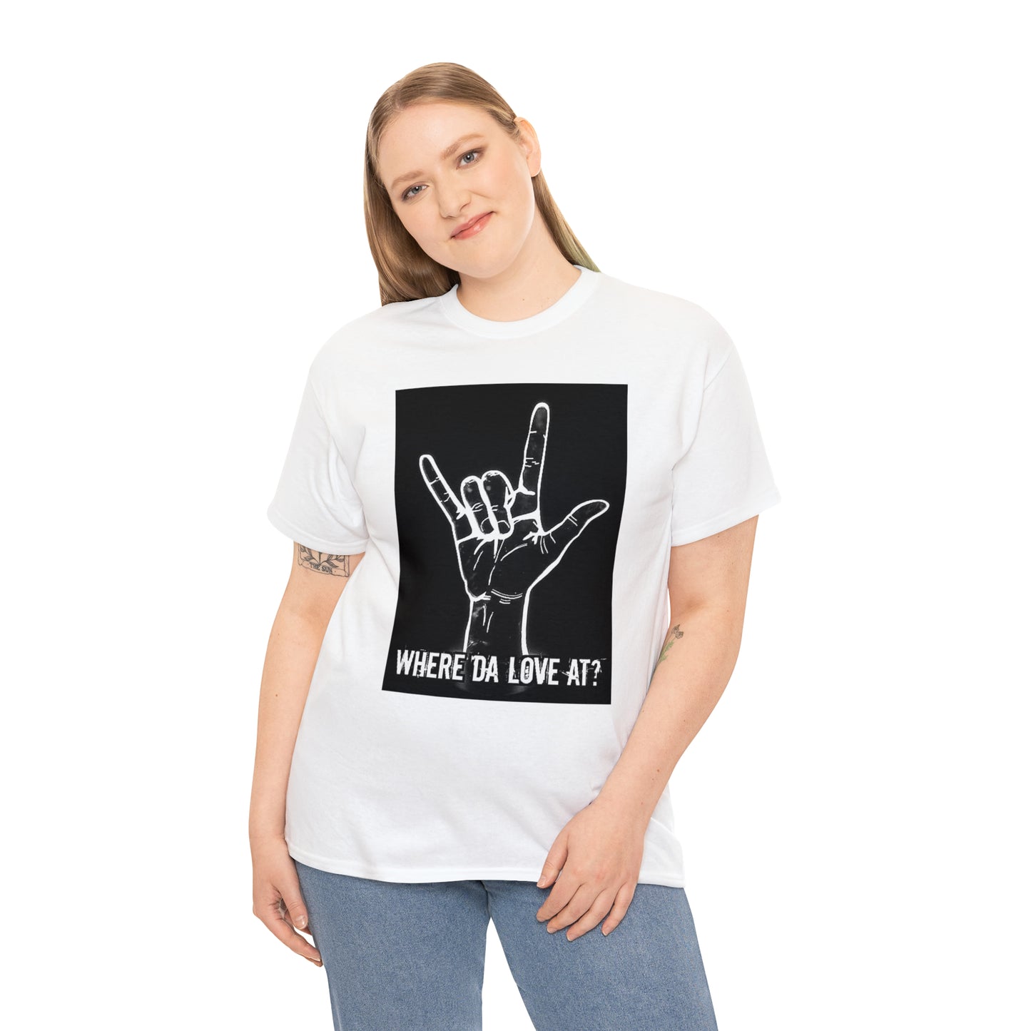 Unisex (Where Da Love At??) Heavy Cotton Tee