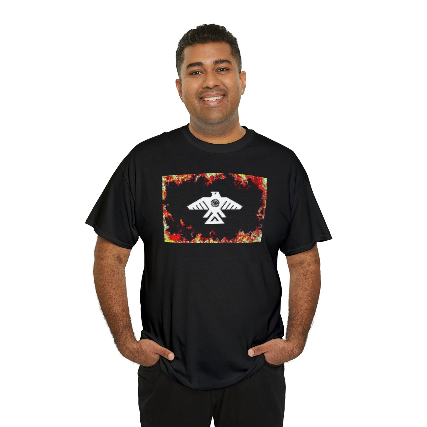 Unisex (Through the flames Recovery Thunderbird) Heavy Cotton Tee