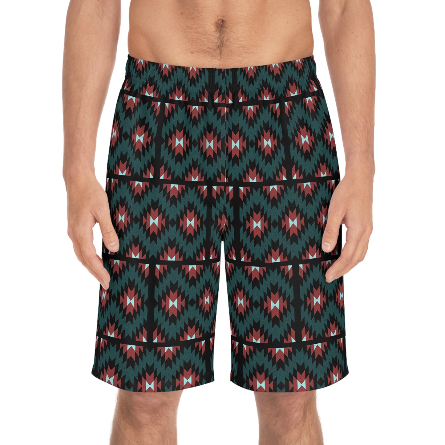 Men's Indigenous print Board Shorts