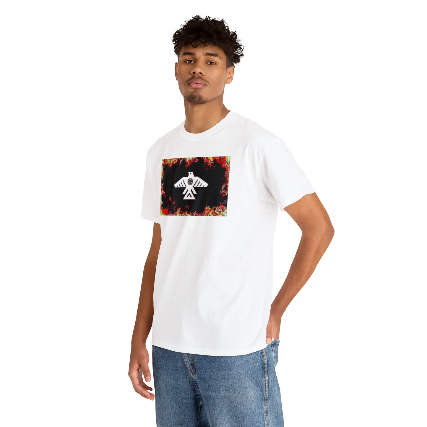 Unisex (Through the flames Recovery Thunderbird) Heavy Cotton Tee