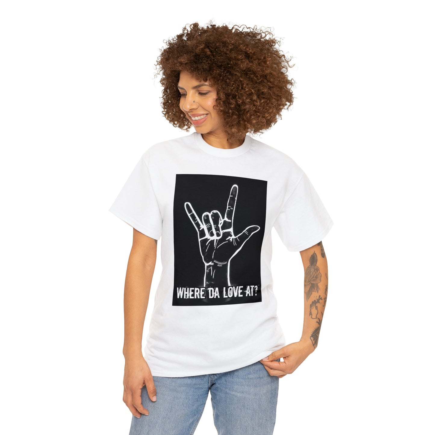 Unisex (Where Da Love At??) Heavy Cotton Tee