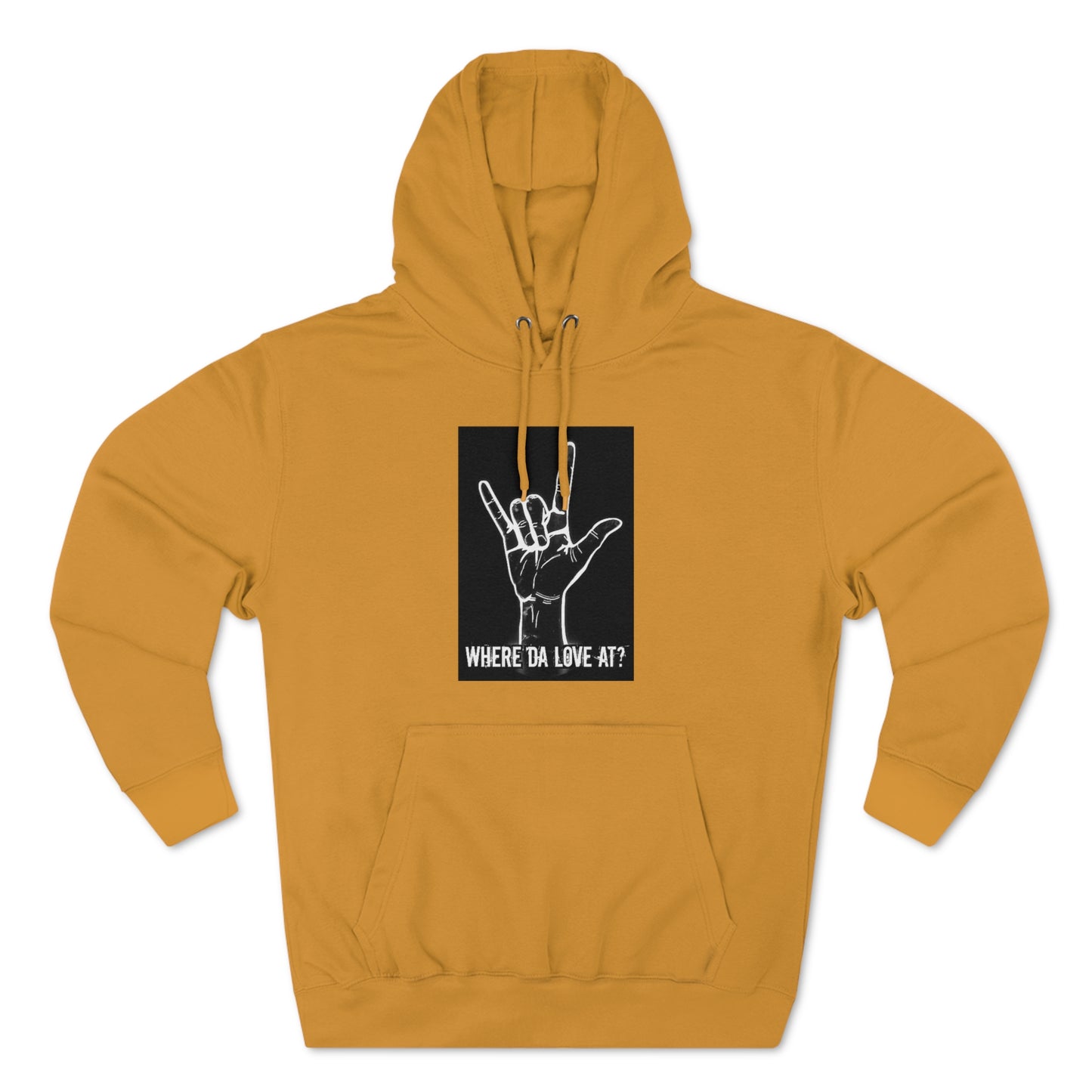 (Where Da Love) Unisex Premium Pullover Hoodie