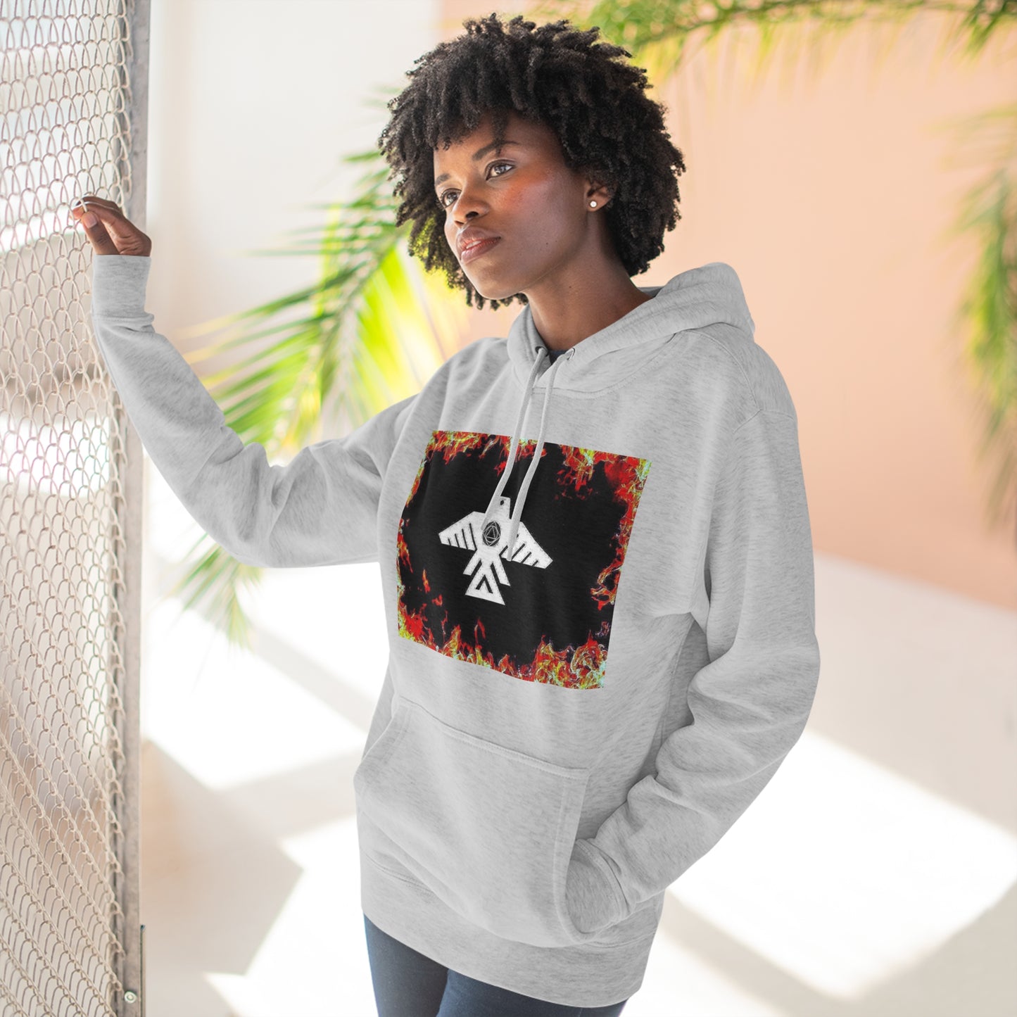 (Through The Flames Recovery Thunderbird) Unisex Premium Pullover Hoodie