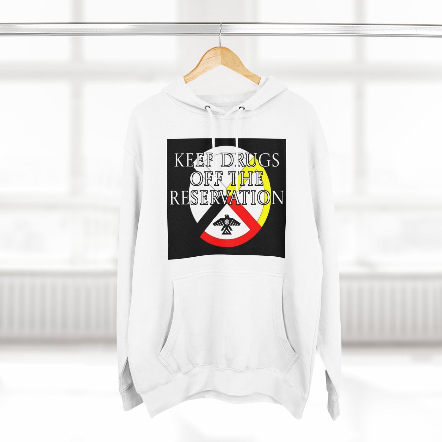 (Keep drugs off the Rez) Unisex Premium Pullover Hoodie