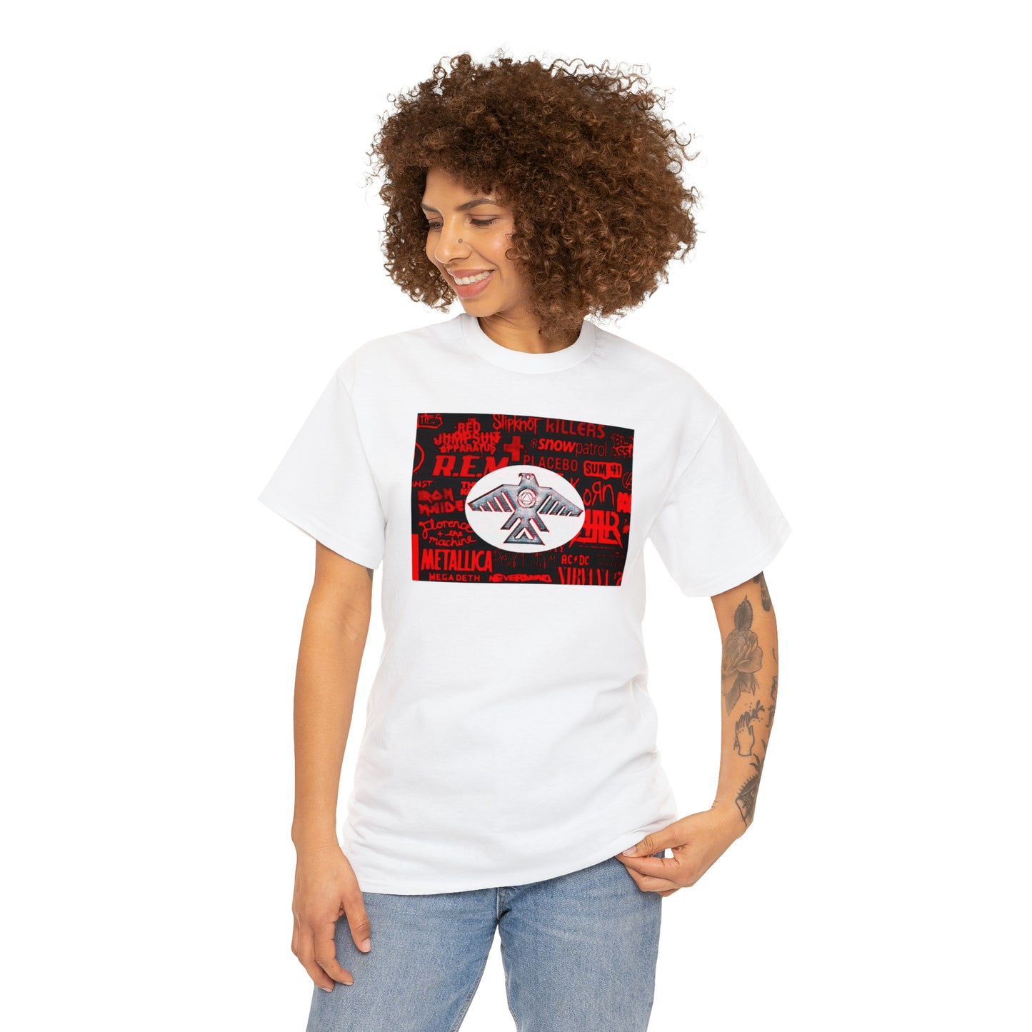 Unisex (Rock N Roll Recovery Thunderbird) Heavy Cotton Tee