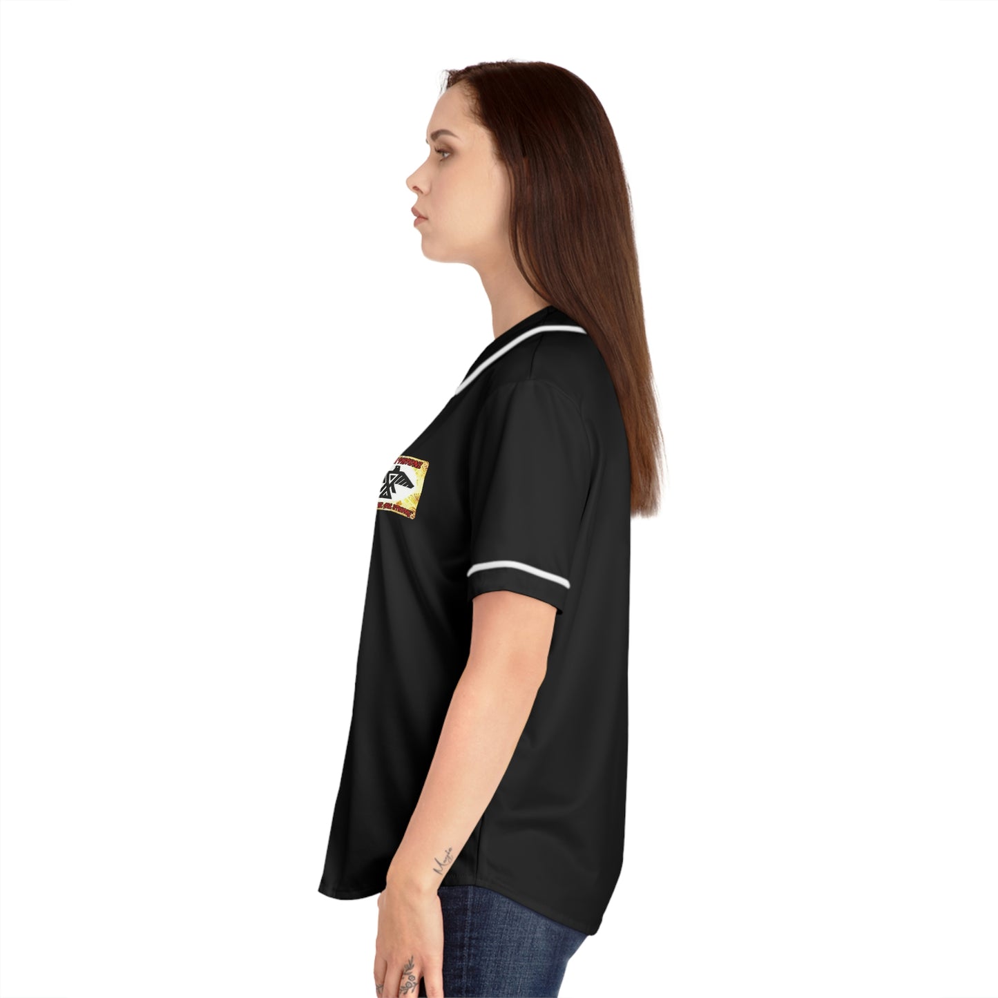 Women's Sober Visionz Baseball Jersey (AOP)