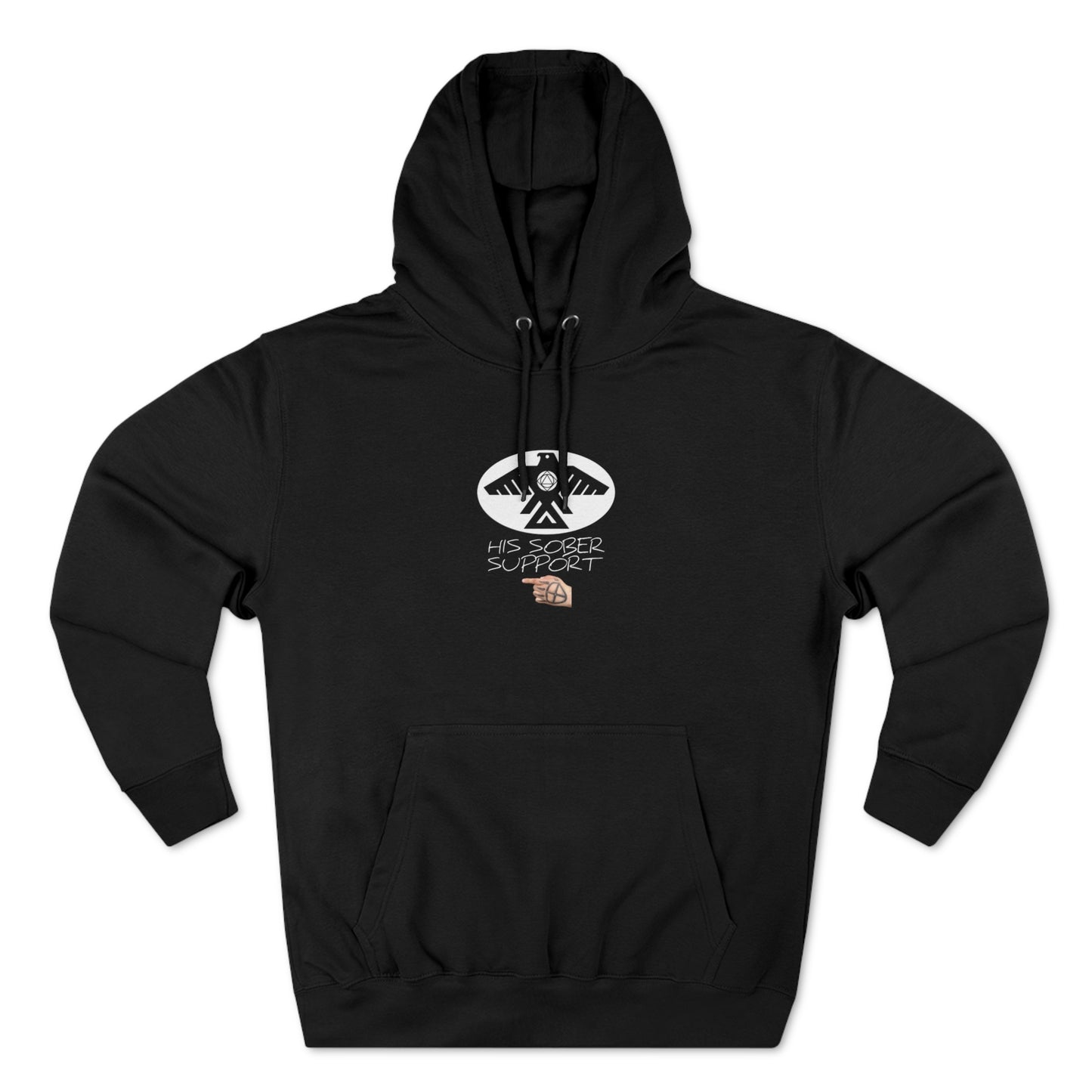 (His Sober Support) Unisex Premium Pullover Hoodie