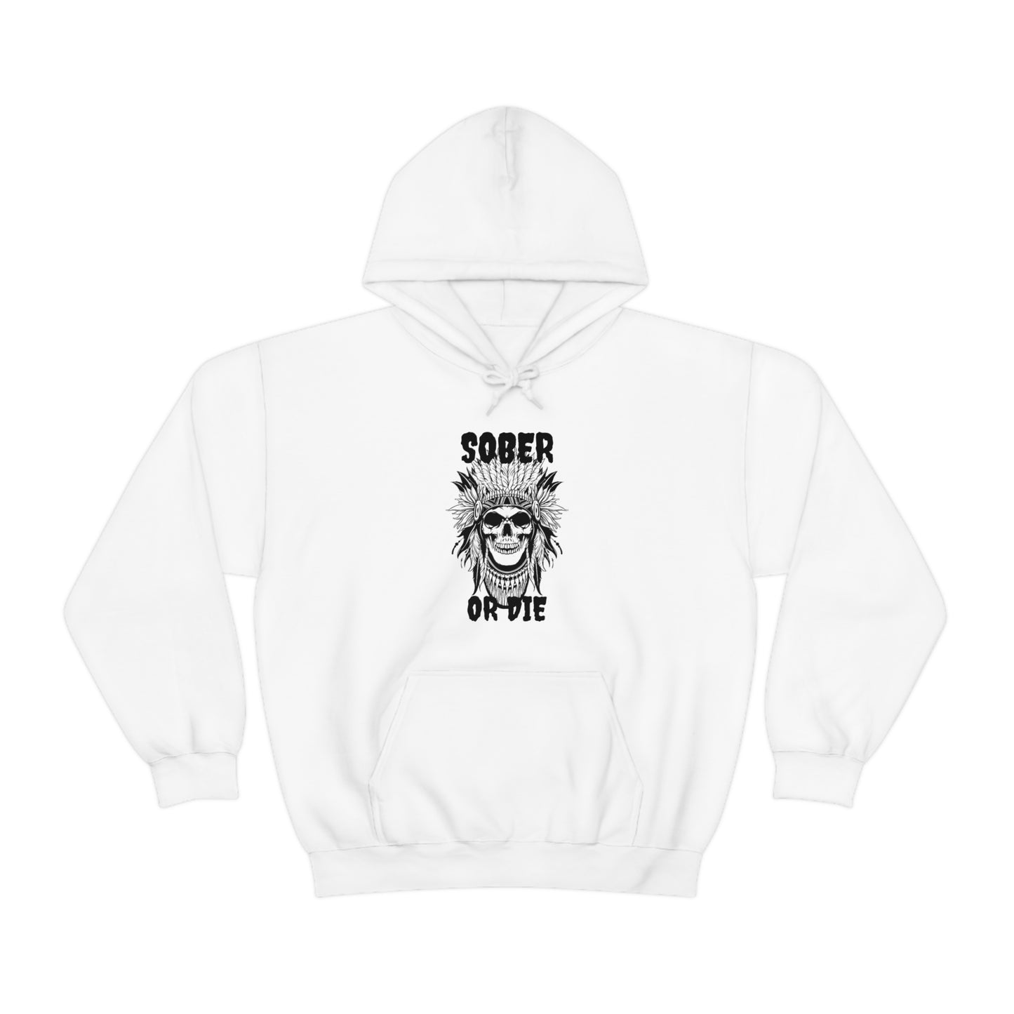 Unisex (Sober or Die Ndn head) Heavy Blend™ Hooded Sweatshirt