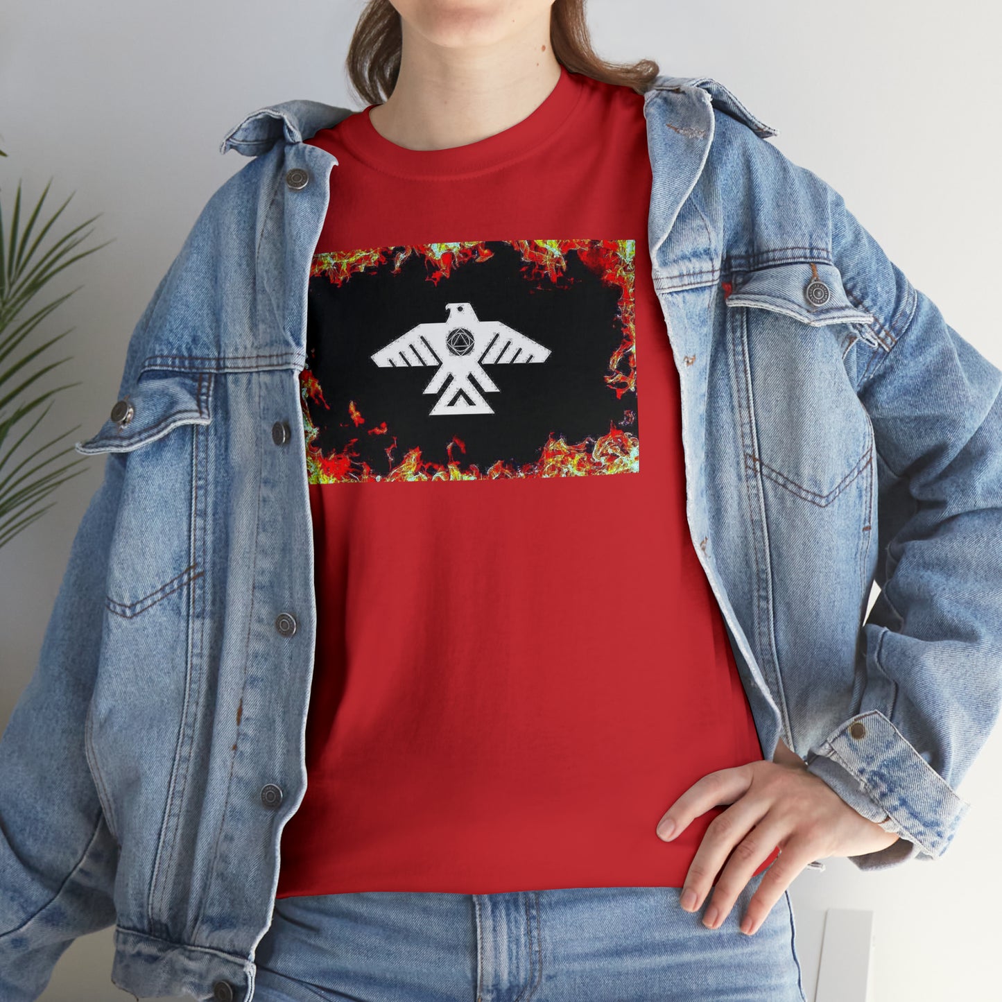 Unisex (Through the flames Recovery Thunderbird) Heavy Cotton Tee