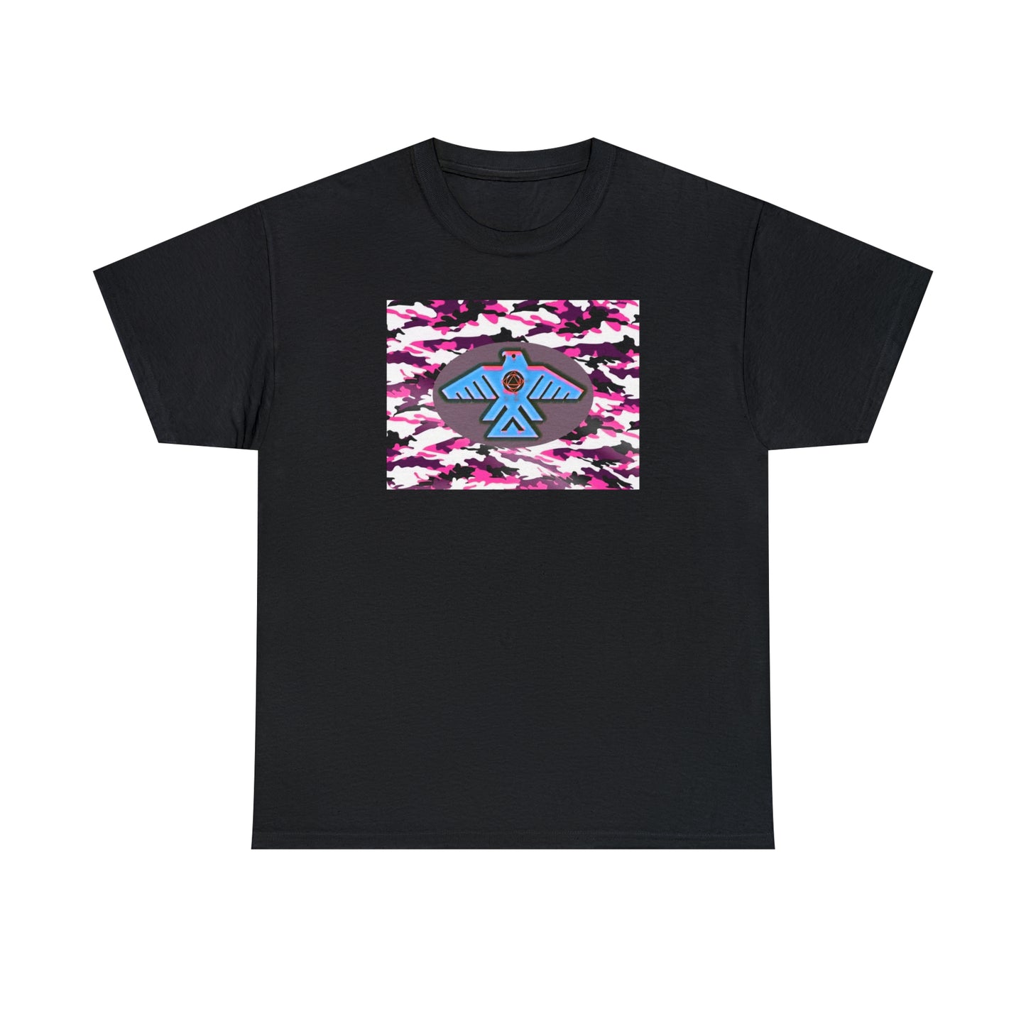 Unisex (Pretty pink camo Recovery Thunderbird) Heavy Cotton Tee