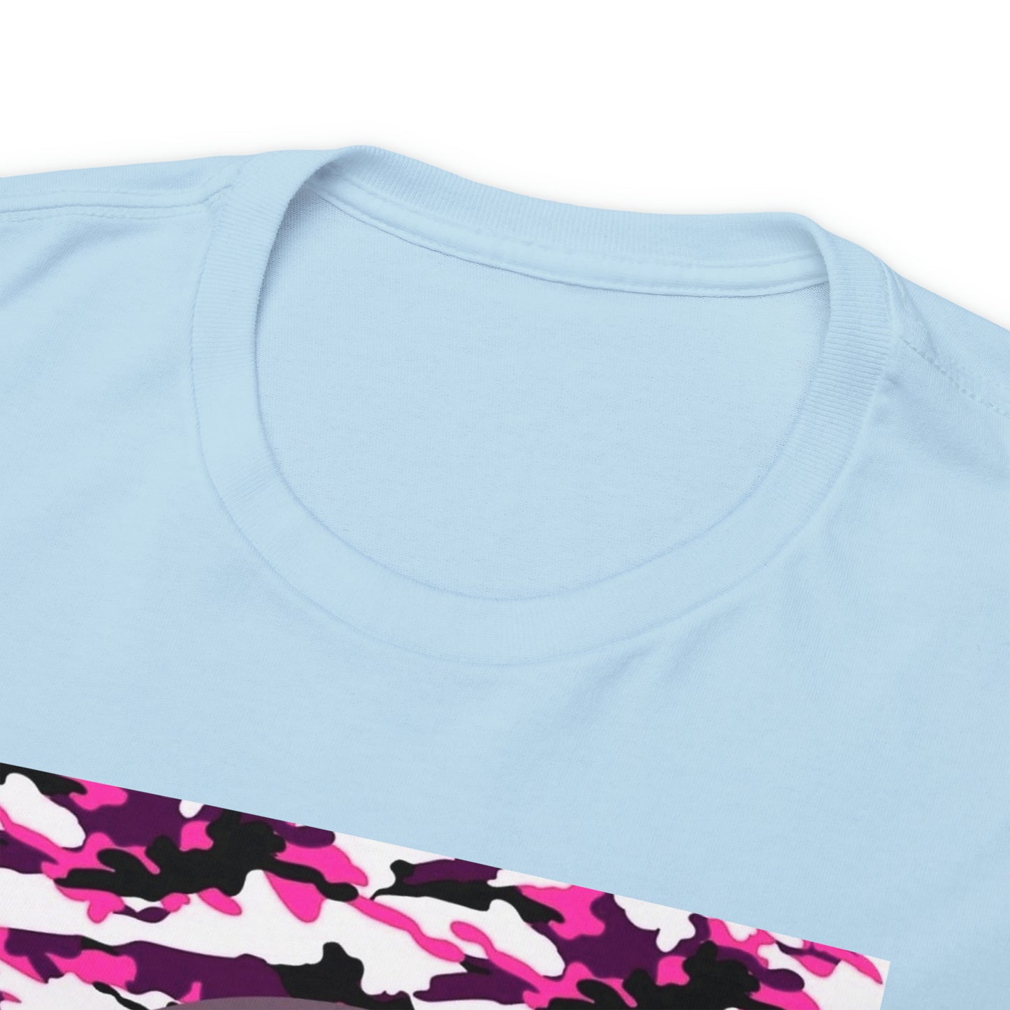 Unisex (Pretty pink camo Recovery Thunderbird) Heavy Cotton Tee