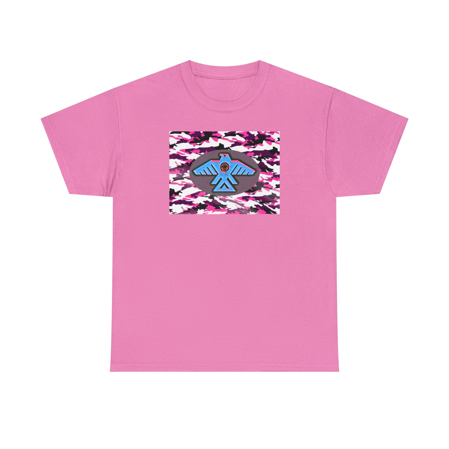 Unisex (Pretty pink camo Recovery Thunderbird) Heavy Cotton Tee